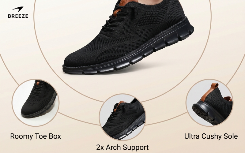 Premium shoe cushioning for maximum shock absorption