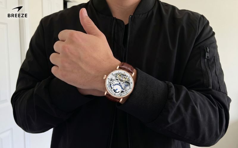 Premium movement details deliver high mechanical value directly